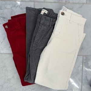 Vineyard Vines Kids Corduroy Pants - Crimson, Charcoal, Ivory